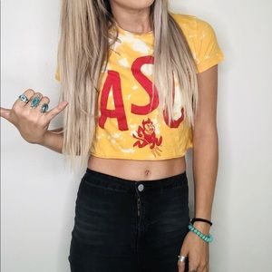 ASU Crop Top tee